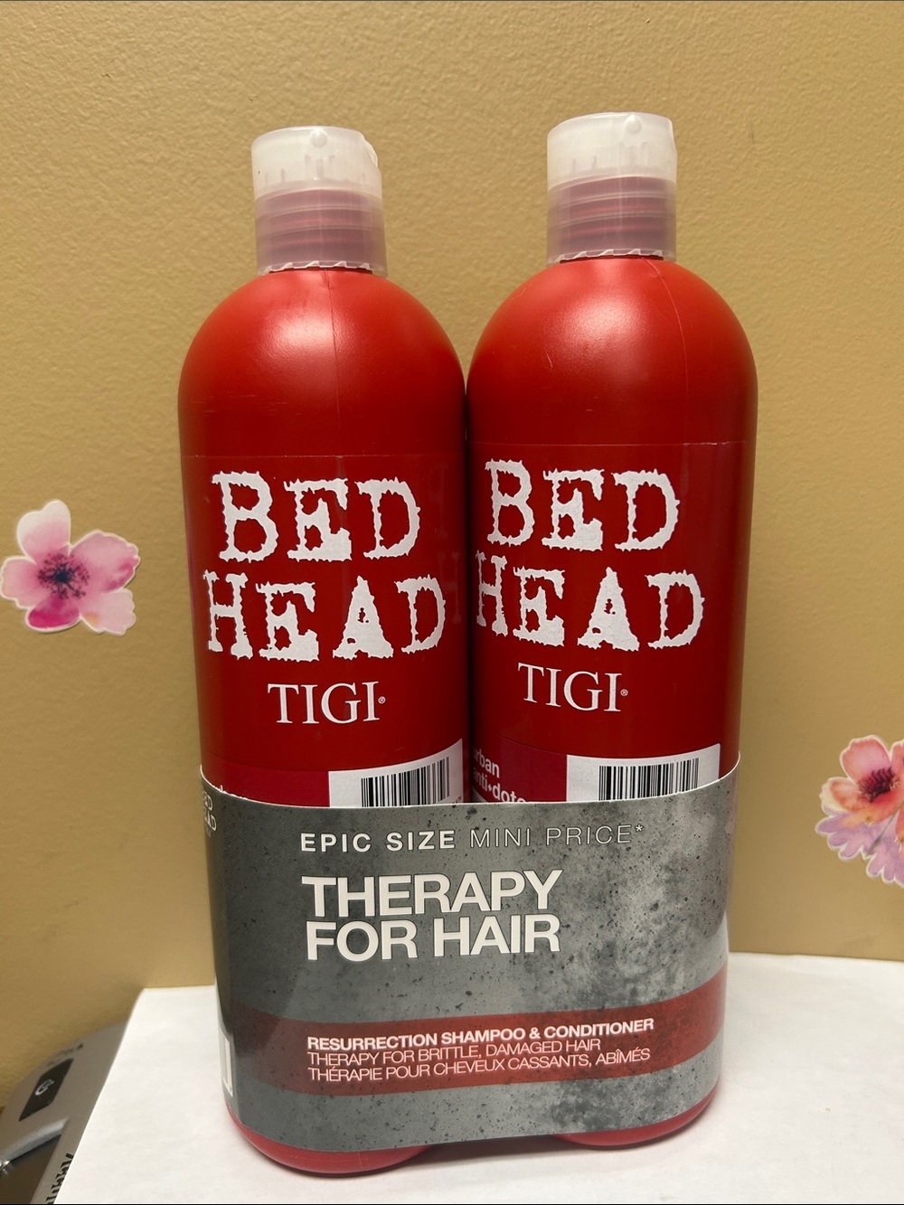 BedHead Red Therapy For Hair Resurrection Shampoo & Conditioner Duo-25.36 each